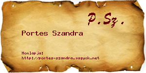 Portes Szandra névjegykártya